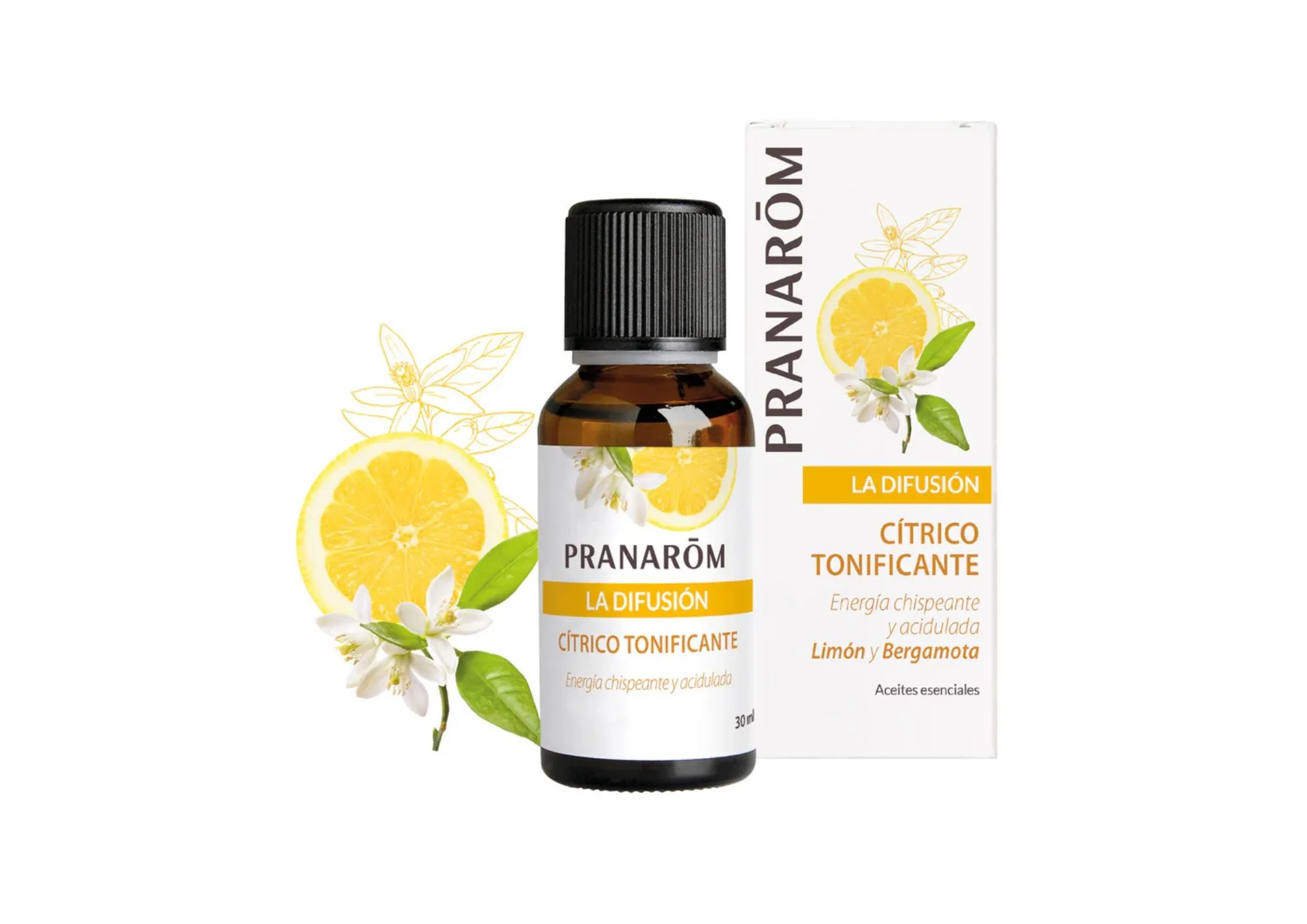 Envase de Aceite Esencial Cítrico Tonificante de Pranaróm