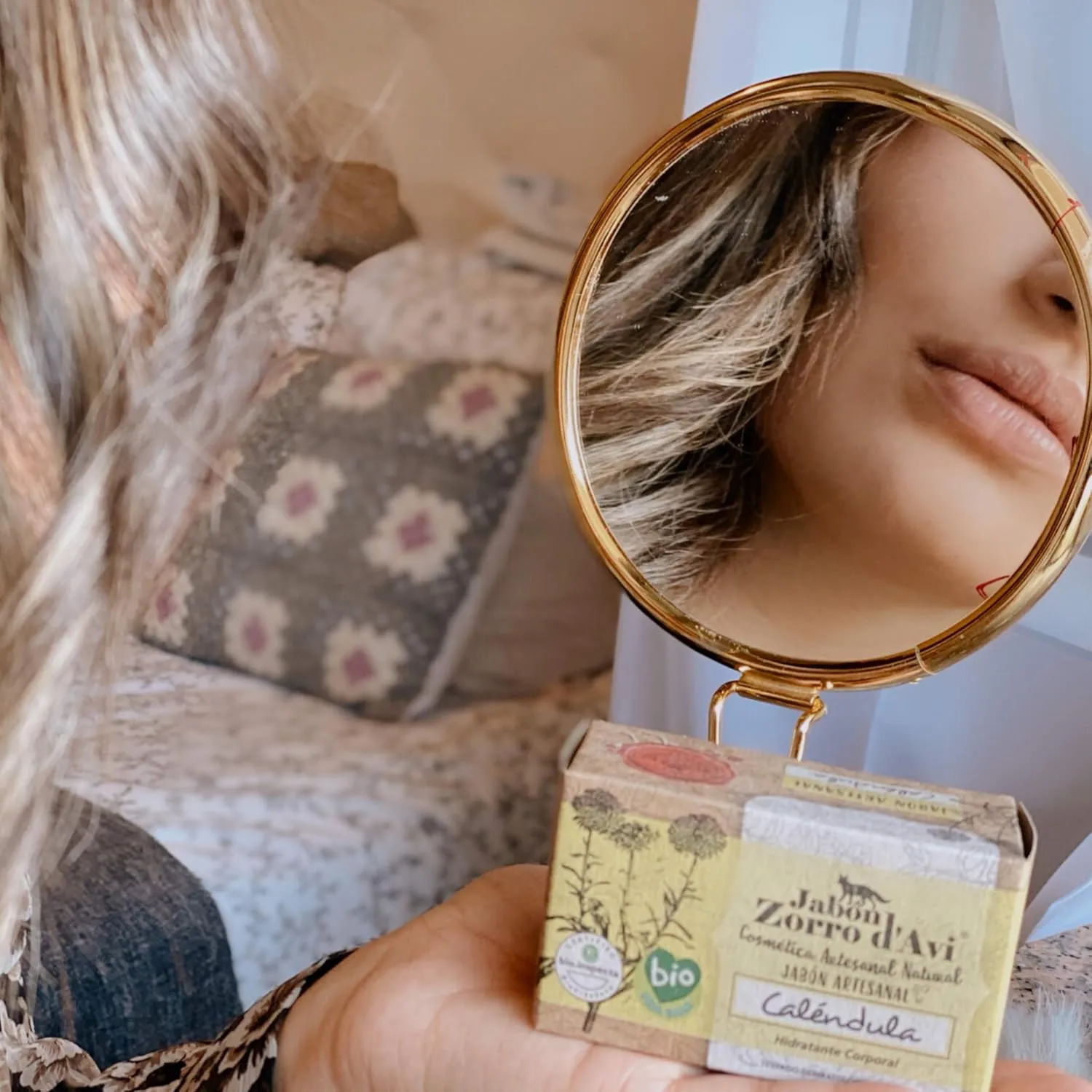 Jabón Artesanal de Caléndula Zorro d´Avi - Imagen 2