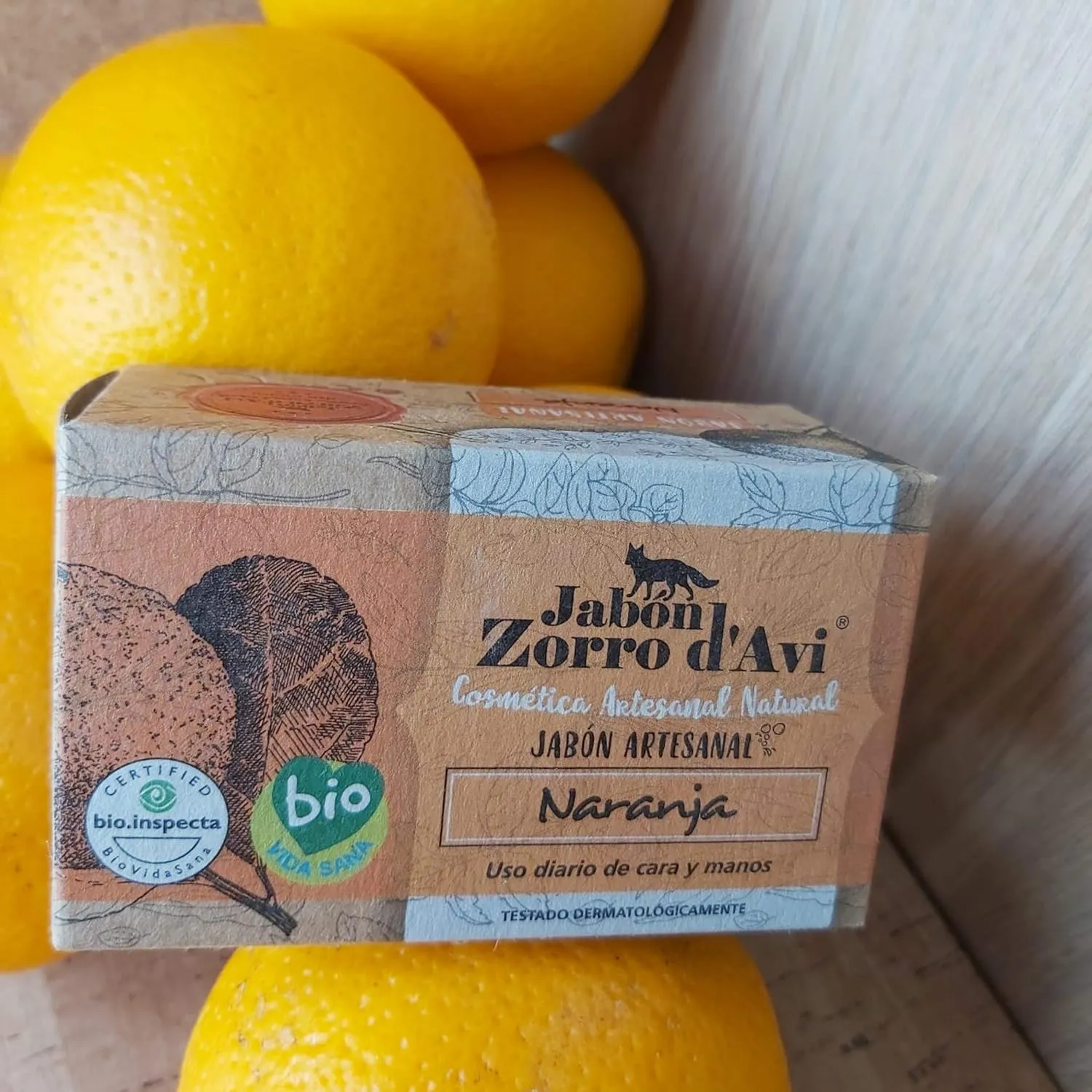 Jabón Artesanal de Naranja Zorro d´Avi - Imagen 3