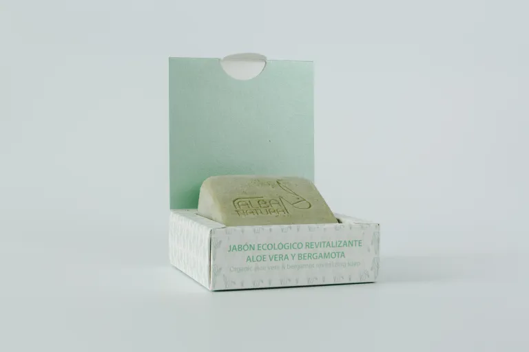 Jabón Facial con Aloe Vera y Bergamota Alba Natura - Imagen 2