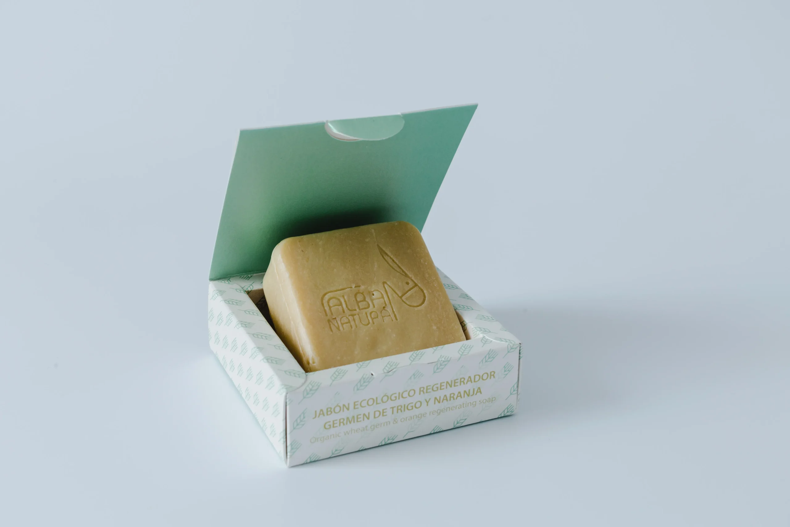 Jabón Facial con Germen de Trigo y Naranja de Alba Natura