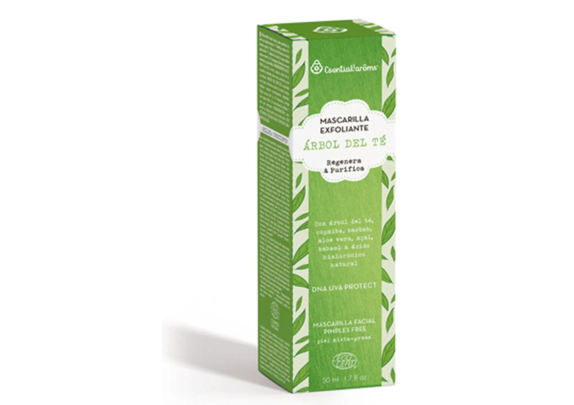 Envase de Mascarilla Exfoliante de Árbol de Té de Esential Aroms