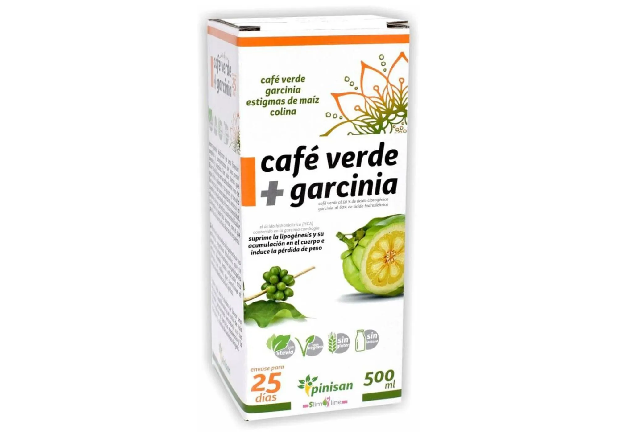 Envase de Café Verde con Garcinia de Pinisan