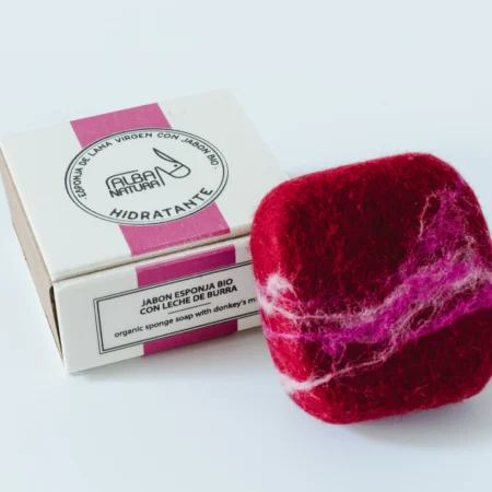 Esponja de Lana Virgen con Jabón de Alba Natura