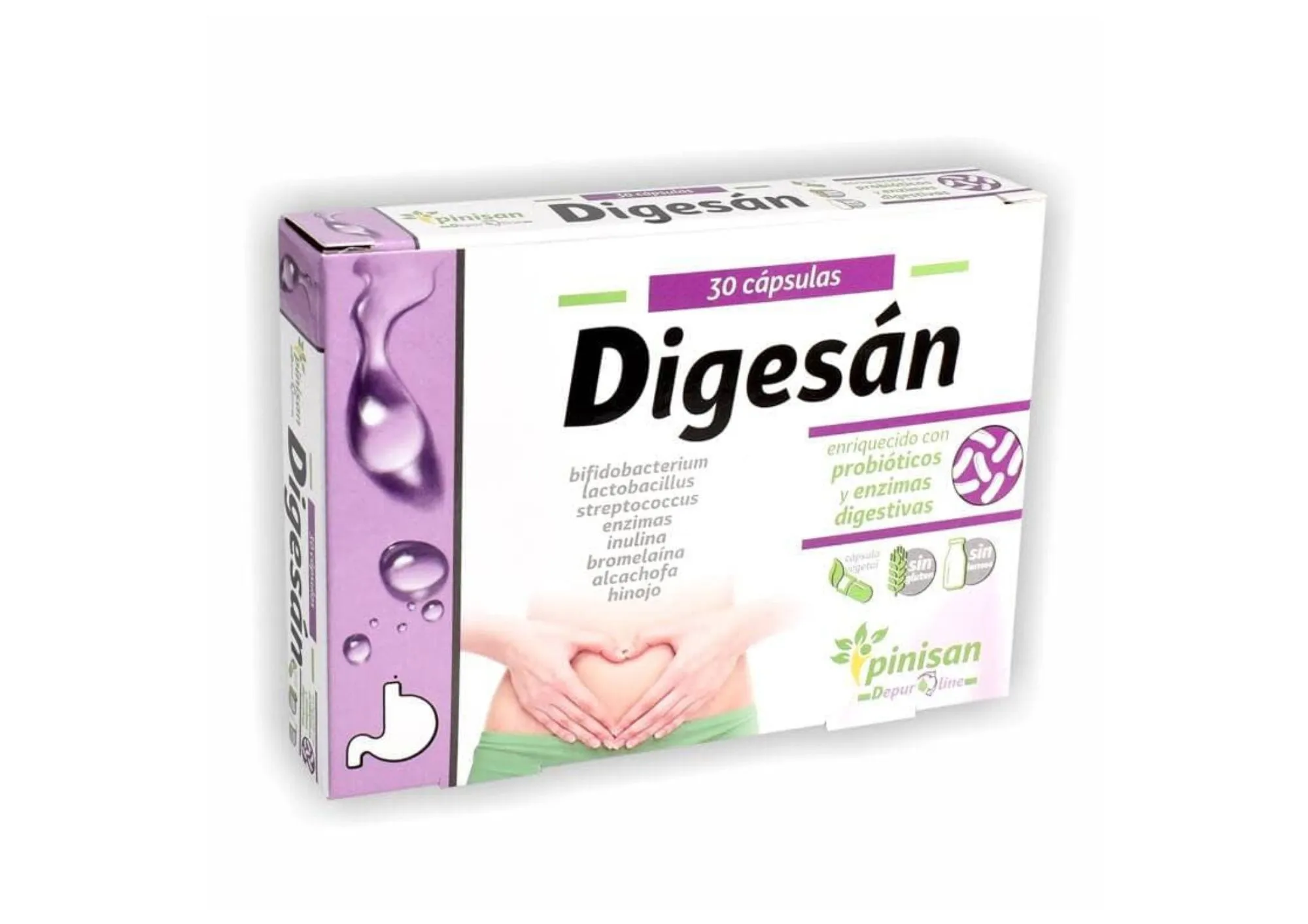 Envase de Digesan de Pinisan