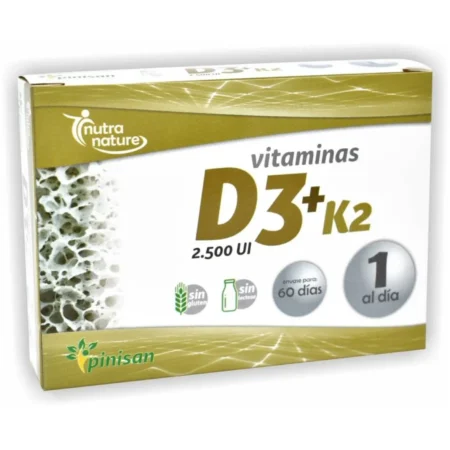 Envase de Vitamina D3 + K2 de Pinisan