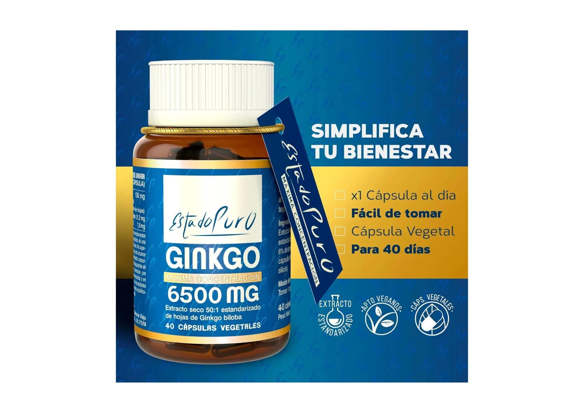 Ginkgo 6500mg Estado Puro - Imagen 4