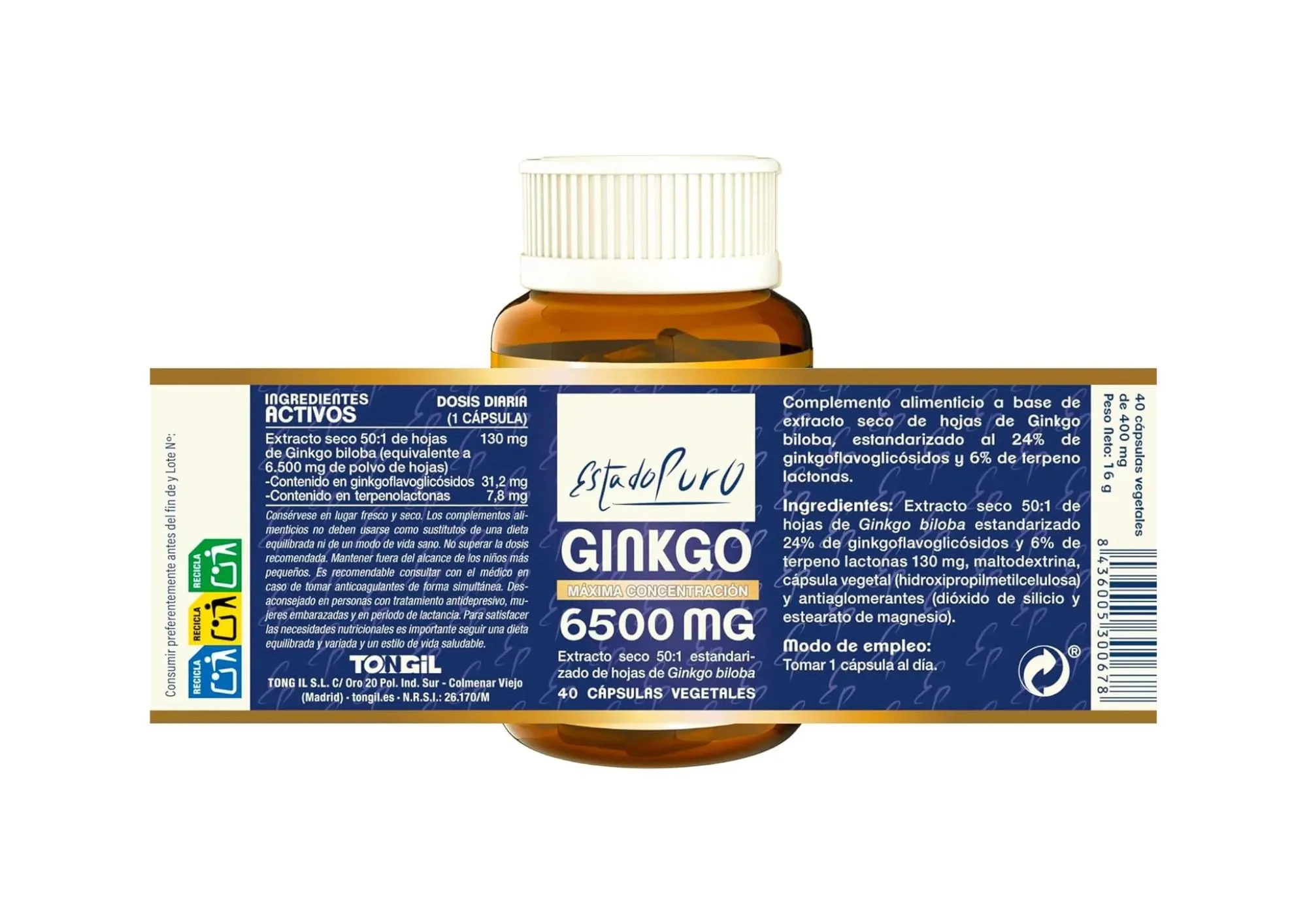 Ginkgo 6500mg Estado Puro - Imagen 6