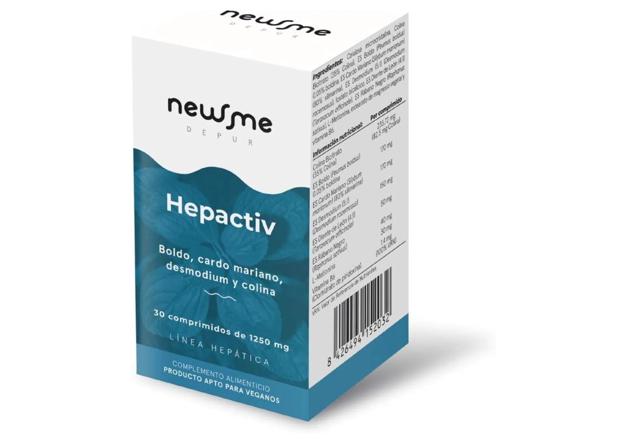 Envase de Hepactiv Newme de Herbora