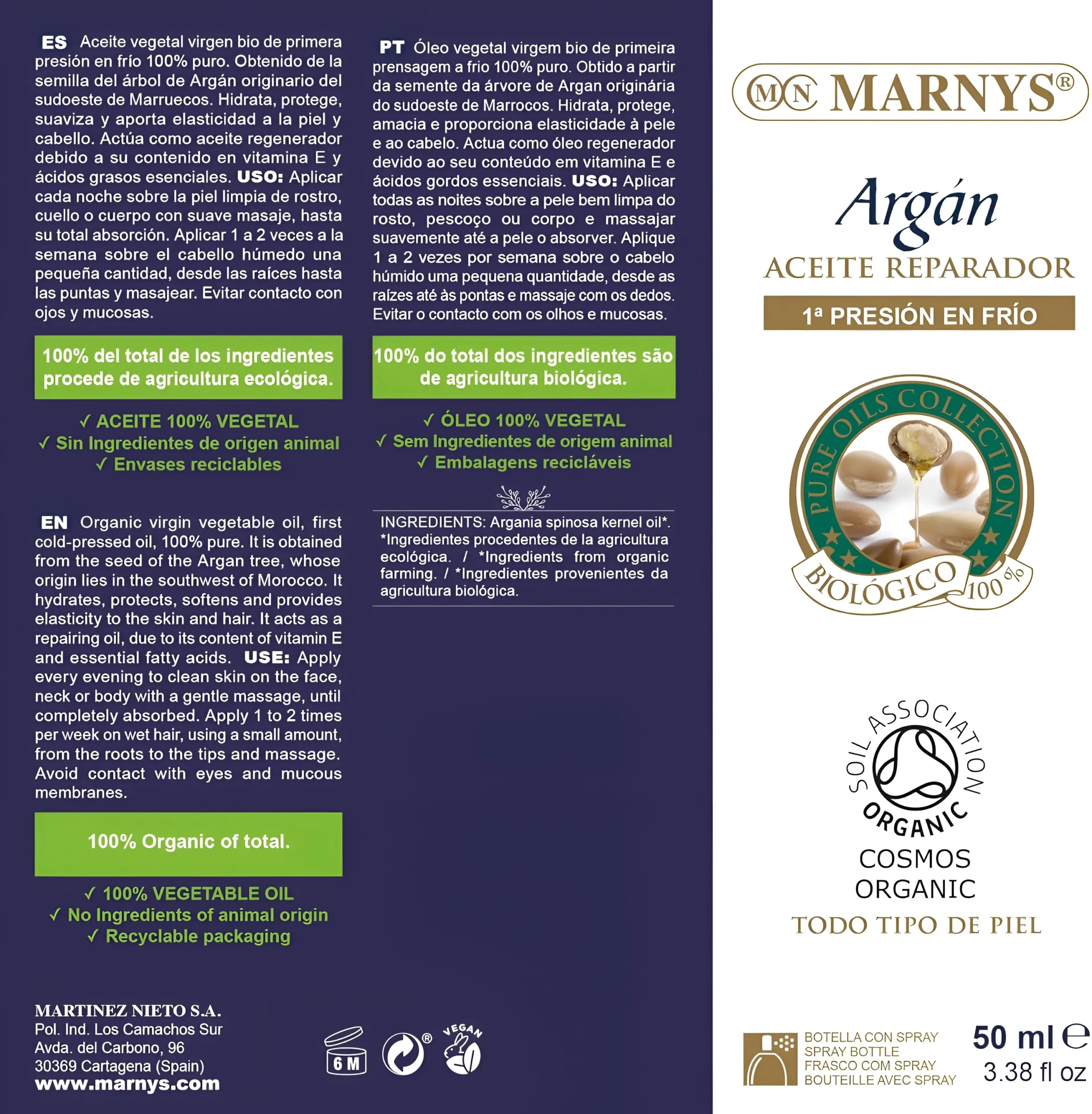 MARNYS Aceite de Argán en Spray - Imagen 4