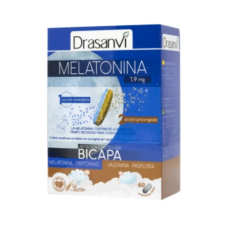 Envase de Melatonina Bicapa 60 de Drasanvi
