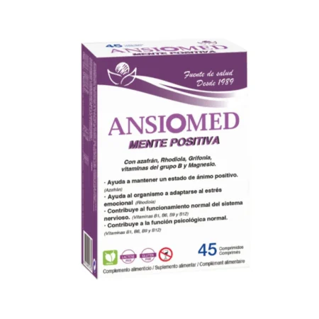 Envase de Ansiomed Mente Positiva de Bioserum