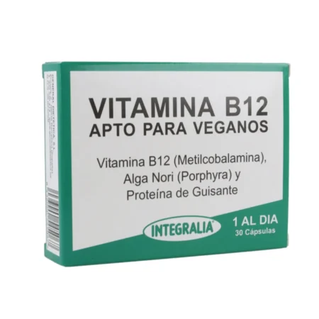Envase de Vitamina B12 Veganos de Integralia